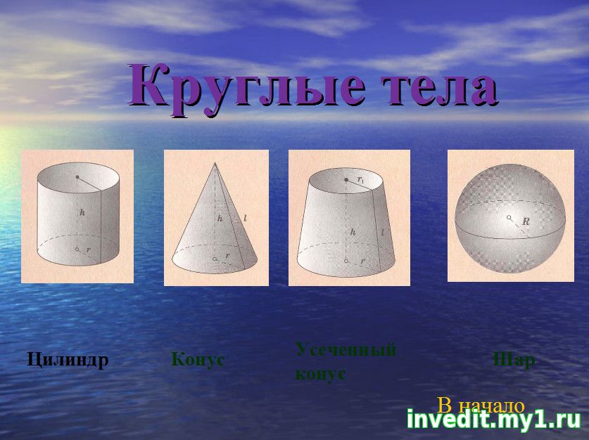 Презентация круглые тела